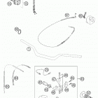 640 LC4 ADVENTURE Handlebar, controls 640