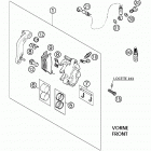 400/520 SX, MXC, EXC RACING Brake caliper front 400 / 520