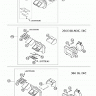250/300/380 SX, MXC, EXC Reed valve case 250 / 300 / 380