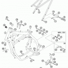 125/200 SX, MXC, EXC, SGP-GS Frame, sub frame 125 / 200