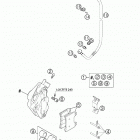 640 DUKE II Тормозной механизм передний