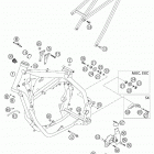 250/300/380 SX, MXC, EXC Frame, sub frame 250 / 300 / 380