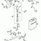 400/520 SX, MXC, EXC RACING Rear brake control 400 / 520