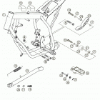 50 SX PRO JUNIOR LC, 50 SX PRO SENIOR LC Frame, side stand 50 senior lc