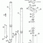 400/520 SX, MXC, EXC RACING Front fork white power usd 400 / 520