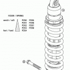 125/200 SX, MXC, EXC, SGP-GS Shock absorber white power 125 / 200