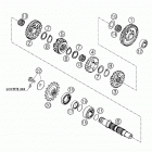 660 SUPERMOTO FACTORY REPLICA Transmission ii - countershaft 660