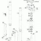 250/300/380 SX, MXC, EXC Front fork white power usd 250 / 300 / 380