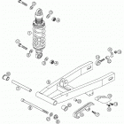 50 SX PRO JUNIOR LC, 50 SX PRO SENIOR LC Swingarm, shockabsorber 50 seniorlc