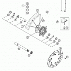 125/200 SX, MXC, EXC, SGP-GS Front wheel sx 125-380