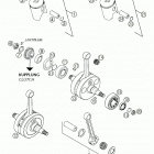 250/300/380 SX, MXC, EXC Crankshaft, piston 250 / 300 / 380