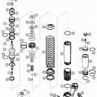 640 LC4 ADVENTURE Shock absorber wp disassembled 640