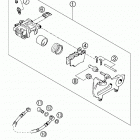 125/200 SX, MXC, EXC, SGP-GS Brake caliper rear 125-380