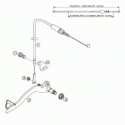 50 SX PRO JUNIOR LC, 50 SX PRO SENIOR LC Rear brake control 50 lc
