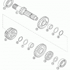 250 EXC RACING Transmission i - main shaft 250