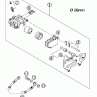 400/520 SX, MXC, EXC RACING Brake caliper rear 400 / 520