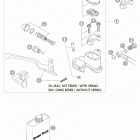 250/300/380 SX, MXC, EXC Hand brake cylinder 125-380