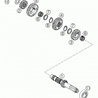 660 SUPERMOTO FACTORY REPLICA Transmission i - main shaft 660