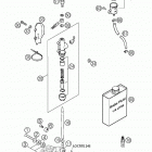 640 LC4 ADVENTURE Rear brake control 640