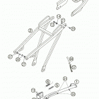 660 RALLYE Sub frame, side stand 660