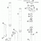 125/200 SX, MXC, EXC, SGP-GS Front fork white power usd 125 / 200