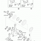 400/520 SX, MXC, EXC RACING Crankshaft, piston 400 / 520