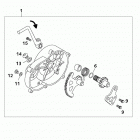 50 SX Pro Senior LC CHASSIS / ENGINE Kick starter with backwards operation 50 lc