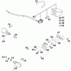 640 DUKE II CHASSIS Flasher, rear light 640