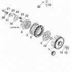 65 SX CHASSIS AND ENGINE Kupplung clutch 65