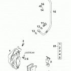 640 DUKE II CHASSIS Bremszange vorne brake caliper front 640