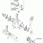 620 SUPER COMPETITION, 620 SC SUPERMOTO ENGINE Kurbelwelle, kolben crankshaft, piston 620