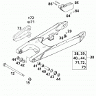 660 RALLYE CUSTOMER BIKE CHASSIS Schwingarm swingarm 660