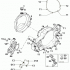 250/300/380 SX, MXC, EXC ENGINE Kupplungsdeckel clutch cover 250 / 300 / 380