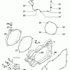 125/200 SX MXC EXC ENGINE Kupplungsdeckel clutch cover 125 / 200