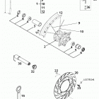 660 RALLYE CUSTOMER BIKE CHASSIS Vorderrad front wheel 660