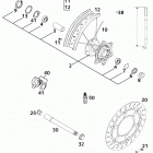400/640 LC4-E, 640 LC4-E SUPERMOTO CHASSIS Vorderrad lc4-e supermoto front wheel lc4-e supermoto 64...