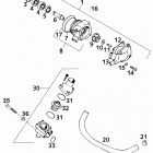 620 SUPER COMPETITION, 620 SC SUPERMOTO ENGINE Wasserpumpe, thermostat water pump, thermostat 620