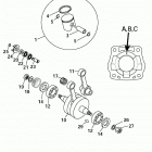 65 SX CHASSIS AND ENGINE Kurbelwelle, kolben crankshaft, piston 65
