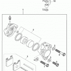 65 SX CHASSIS AND ENGINE Bremszange vorne brake caliper front 65