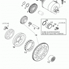400/520 SX MXC EXC RACING ENGINE Elektrostarter electric starter 400 / 520
