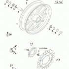 640 DUKE II CHASSIS Vorderrad front wheel 640
