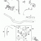 640 DUKE II CHASSIS Lenker, armaturen handlebar, controls 640