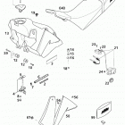 640 DUKE II CHASSIS Tank, sitzbank, verkleidung tank, seat, cover 640