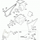 640 DUKE II CHASSIS Luftfilterkasten air filter box 640