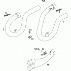 400/520 SX MXC EXC RACING CHASSIS Exhaust pipe, interm.tube 400 / 520