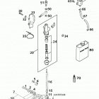 640 DUKE II CHASSIS Rear brake control 640