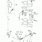 640 DUKE II CHASSIS Tacho, drehzahlmesser speedo-, tachometer 640