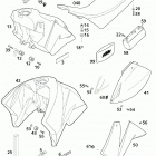 400/640 LC4-E, 640 LC4-E SUPER MOTO CHASSIS Tank, sitzbank, verkleidung tank, seat, cover 400 / 640