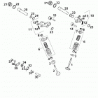 660 LC4 RALLYE ENGINE Ventiltrieb valve drive 660