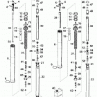 640 DUKE USA, AUSTRALIA CHASSIS Gabelbeine white power fork legs white power 640
